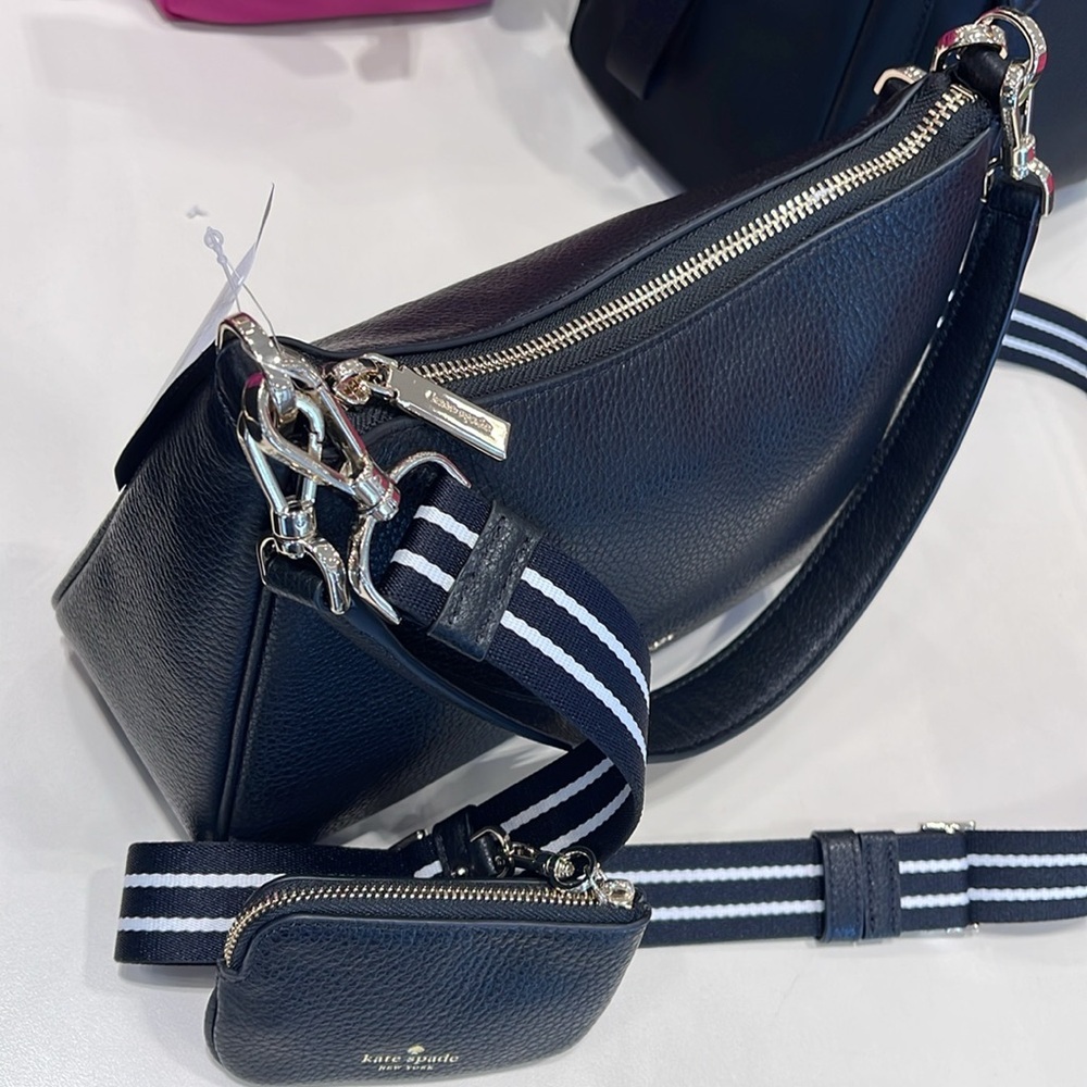 Kate Spade Rosie Shoulder Bag With Tech Attachment AirPod 
Black 
NWT - Picture 6 of 16